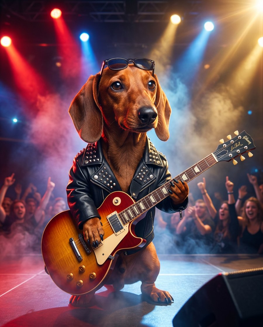 Example of the The Rock Star portrait style