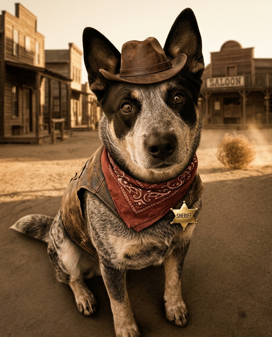 Example of the The Sheriff portrait style